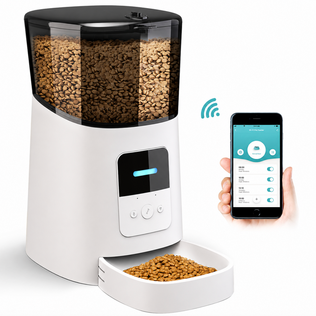 Remote-Controlled Cat & Dog Food Dispenser