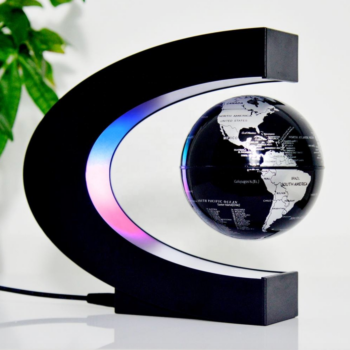 Floating World Map Desk Lamp & Futuristic Home Decor